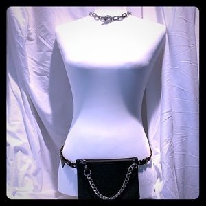 Michael Kors Pull Chain Belt Bag & Choker Necklace
